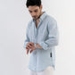 100% Linen Soft Touch Frosty Blue Shirt