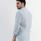 100% Linen Soft Touch Frosty Blue Shirt