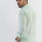 100% Linen Soft Touch Relaxed Fit Shirt in Cool Mint