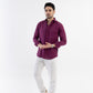 100% Linen Soft Touch Relaxed Fit Shirt in Mulberry Mist