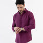 100% Linen Soft Touch Relaxed Fit Shirt in Mulberry Mist