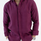 100% Linen Soft Touch Relaxed Fit Shirt in Mulberry Mist