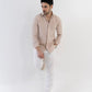 100% Linen Soft Touch Relaxed Fit shirt in Oatmeal Beige