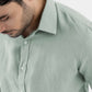 100% Linen Soft Touch Shirt in Lust Sage