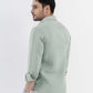 100% Linen Soft Touch Shirt in Lust Sage