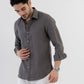 100% Linen Soft Touch Charcoal Grey Shirt