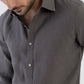 100% Linen Soft Touch Charcoal Grey Shirt