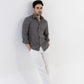 100% Linen Soft Touch Charcoal Grey Shirt