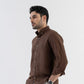100% Linen Soft Touch Pecan Brown Shirt