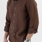 100% Linen Soft Touch Pecan Brown Shirt
