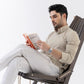 The Monaco Linen Striped Shirt in Sage Green