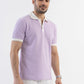 Textured Harmony Polo In Lilac