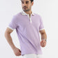 Textured Harmony Polo In Lilac