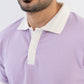 Textured Harmony Polo In Lilac