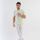 Textured Harmony Polo In Cool Mint