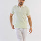 Textured Harmony Polo In Cool Mint