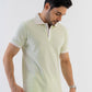 Textured Harmony Polo In Cool Mint