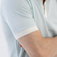 Textured Harmony Polo In Baby Blue