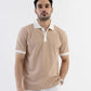 Textured Harmony Polo In Mocha
