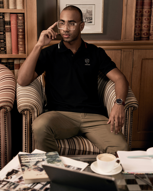 Black Premium Polo Aachari