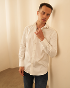Slim Fit All White Shirt