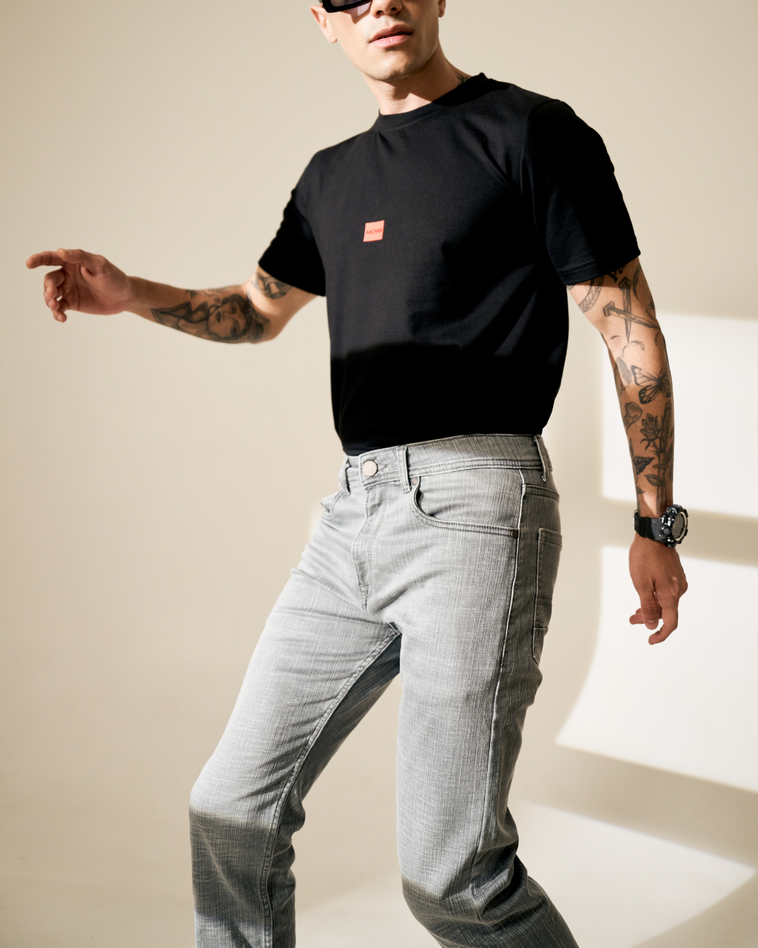 Grey Denim Slim Fit
