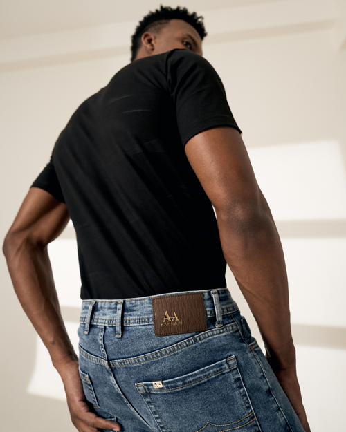 Blue Slim Fit Aachari