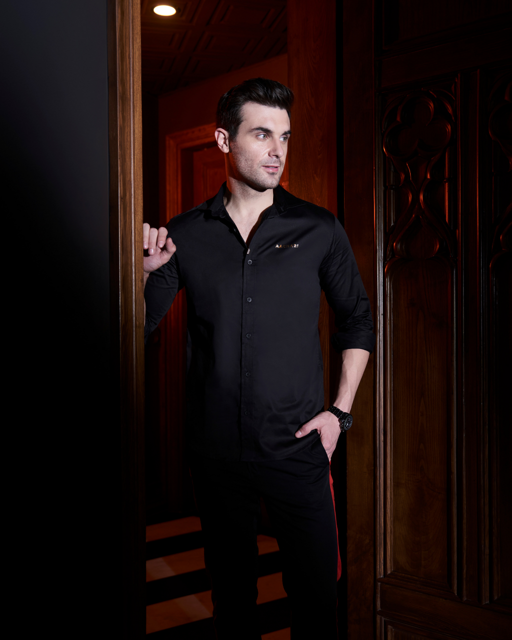 Aachari Signature Spark Black Shirt Aachari