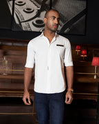 Signature emblem white Shirt Aachari