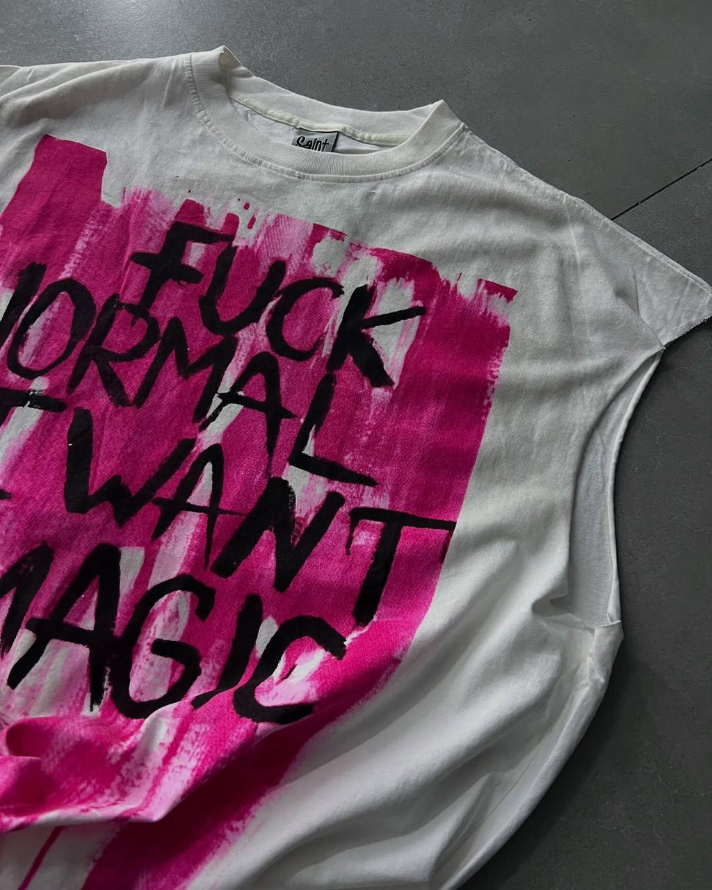 Oversized Magic Print Cotton Tank