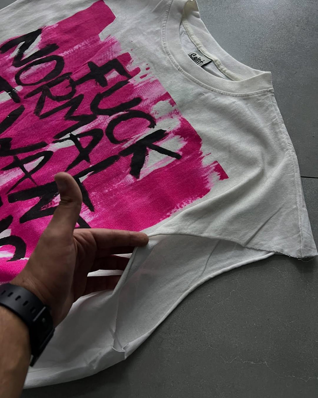 Oversized Magic Print Cotton Tank