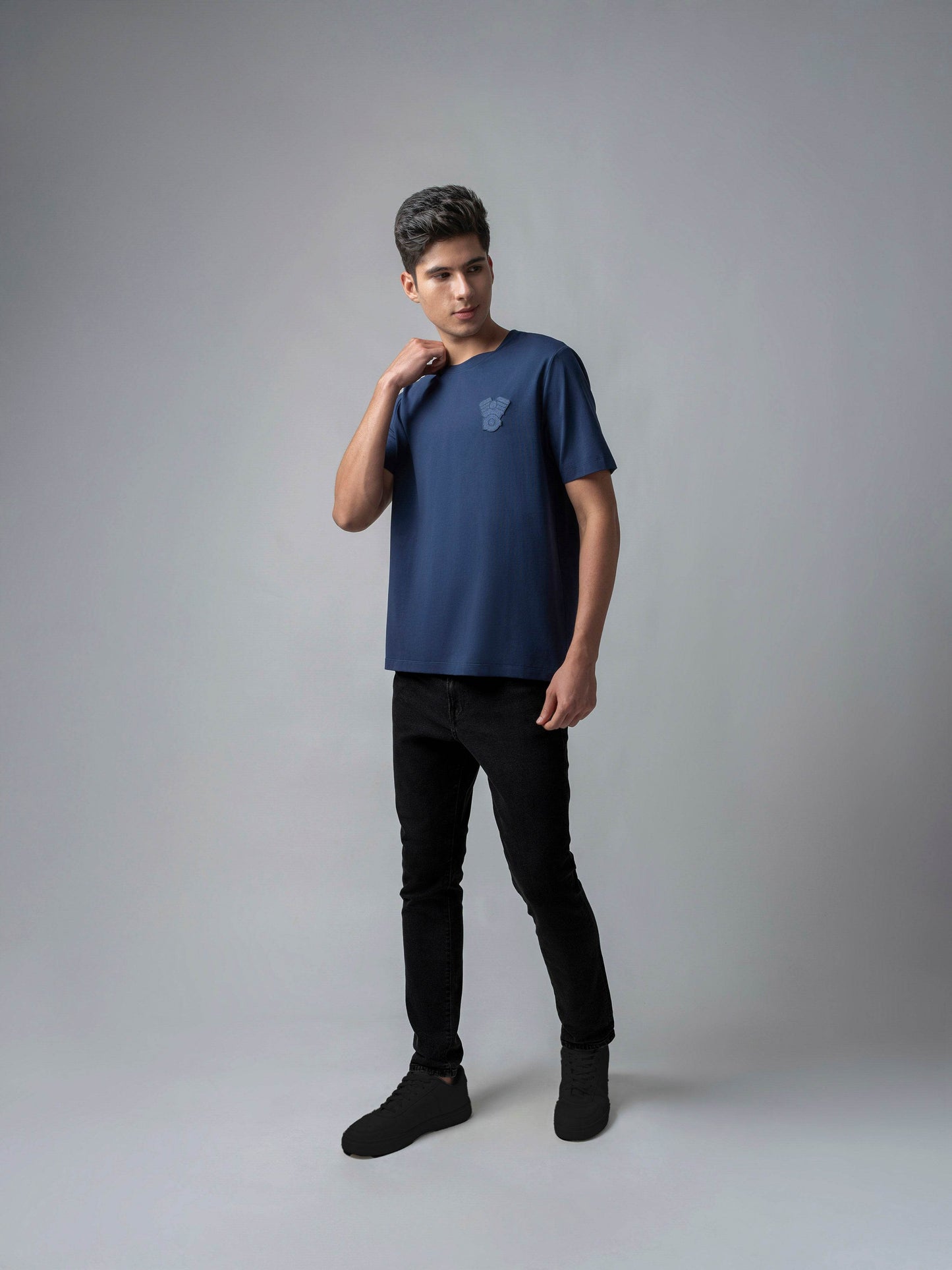 Iconic Emblem Dark Blue t shirt