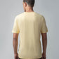 Light yellow cotton lycra t-shirt