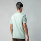 Rougen Cotton Lycra with Sublimation Print and Embroidered Badge Light Green T-shirt