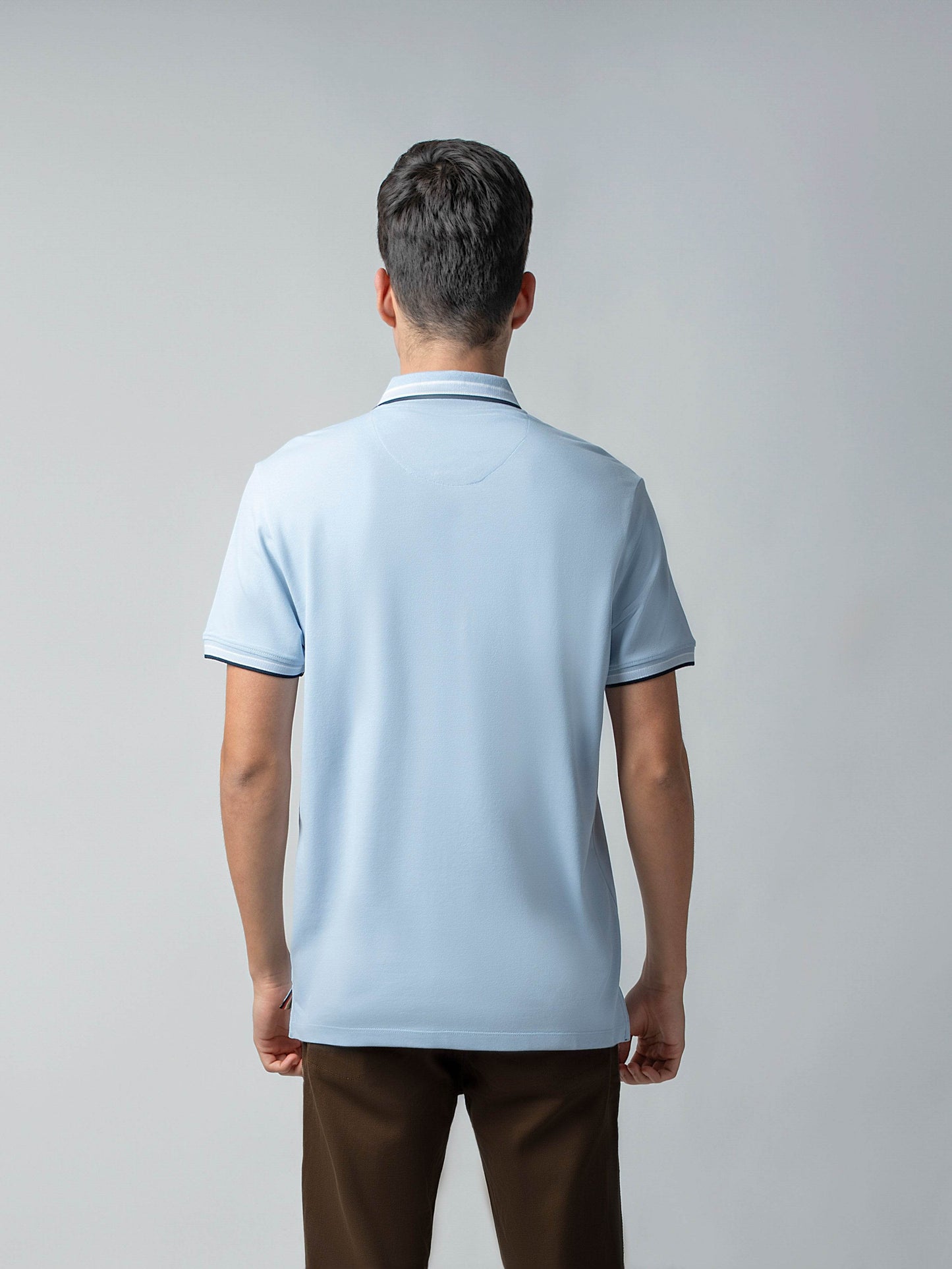 Sky blue polo tshirt for men 