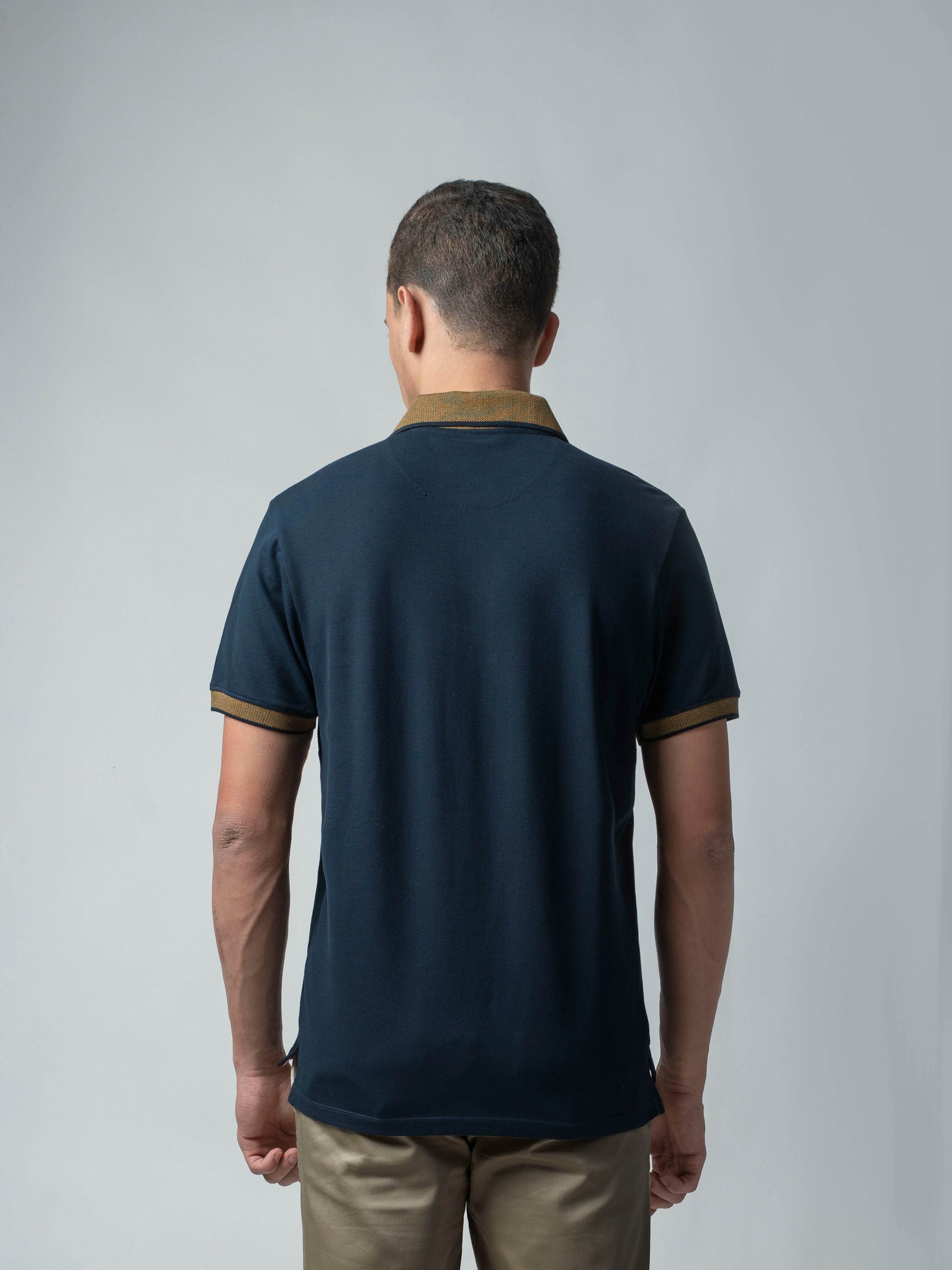 Navy blue polo tshirt for men