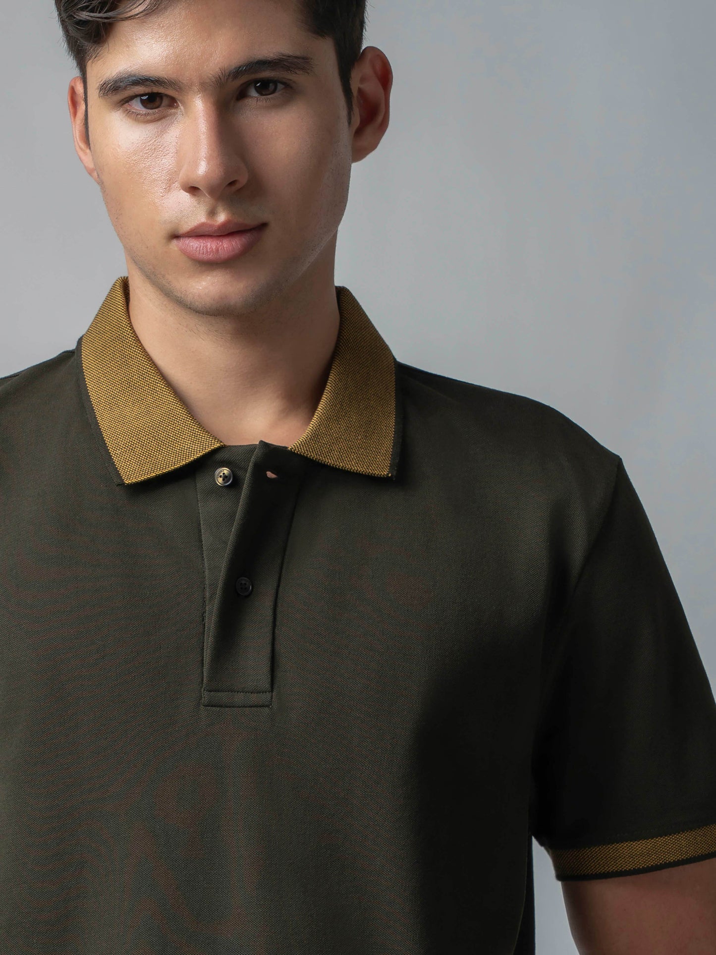 Olive polo tshirt for men 