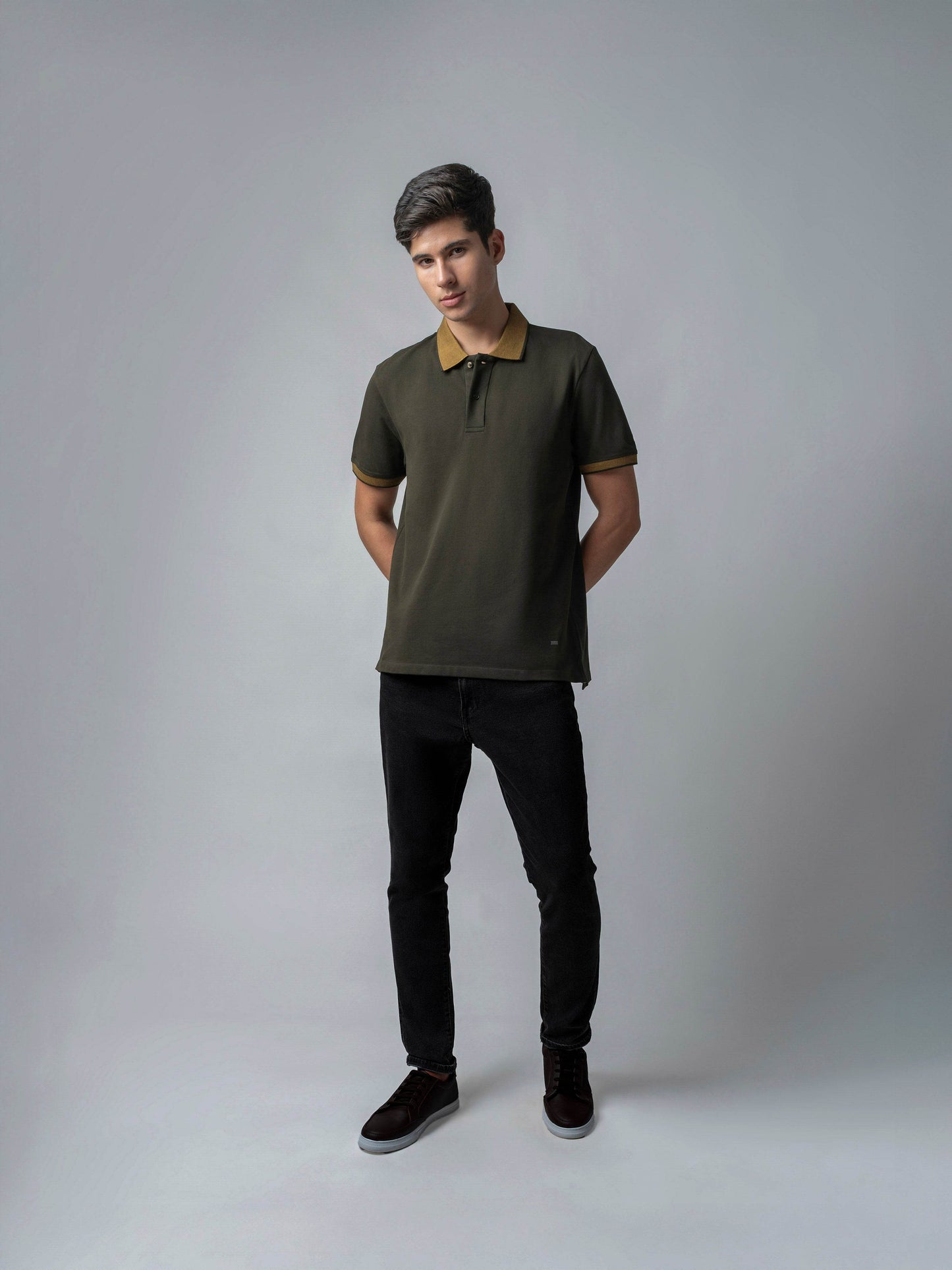 Olive polo tshirt for men 