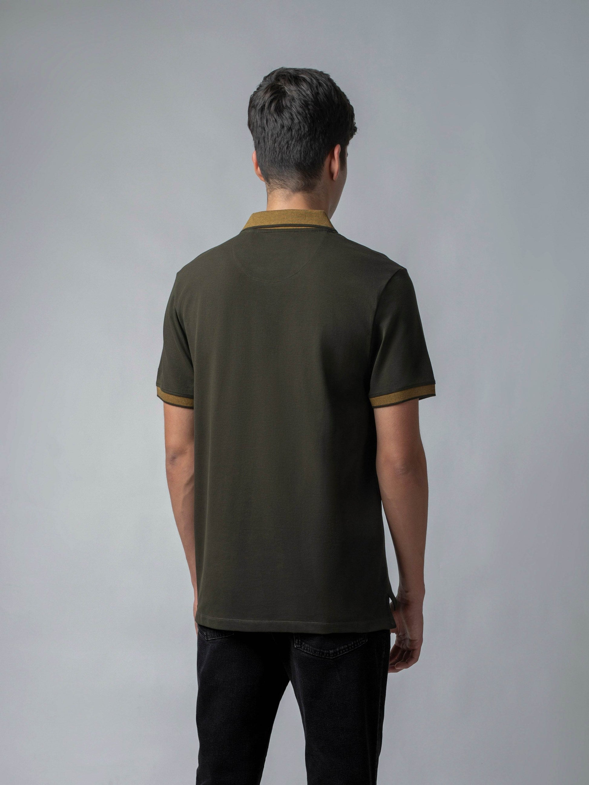 Olive polo tshirt for men 
