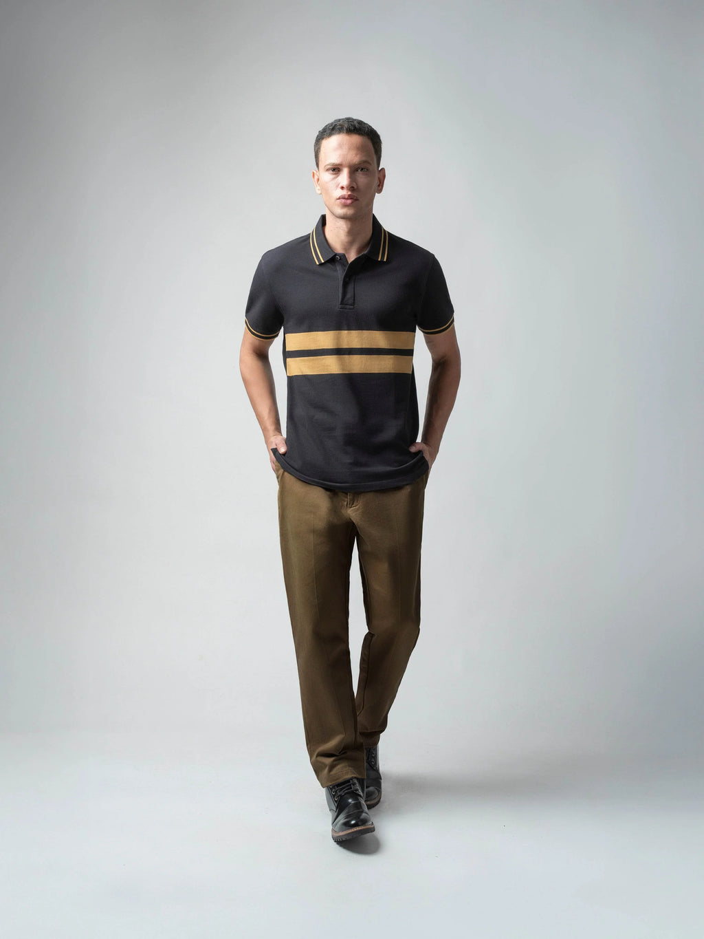 Black polo tshirt