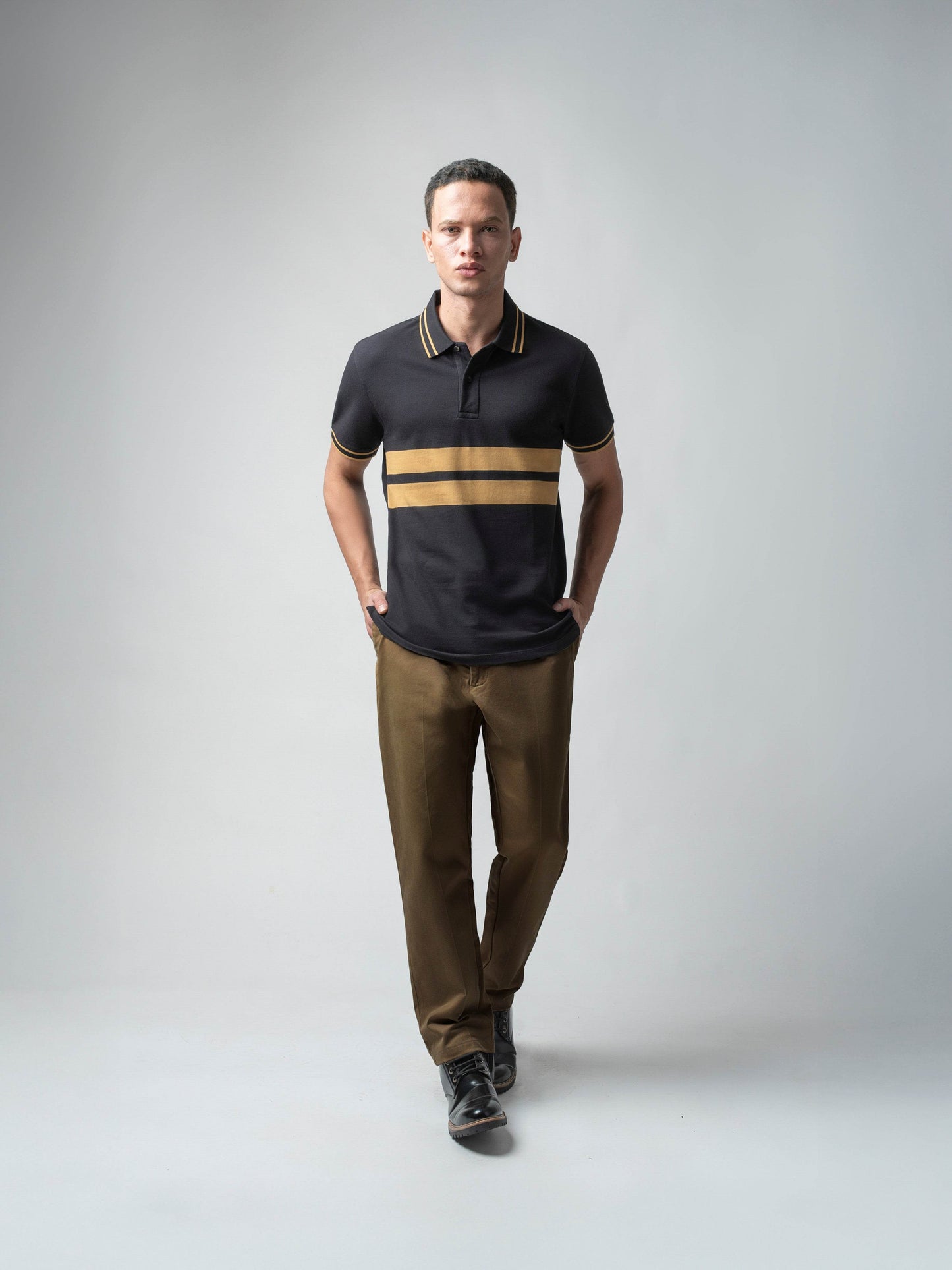 Black polo tshirt