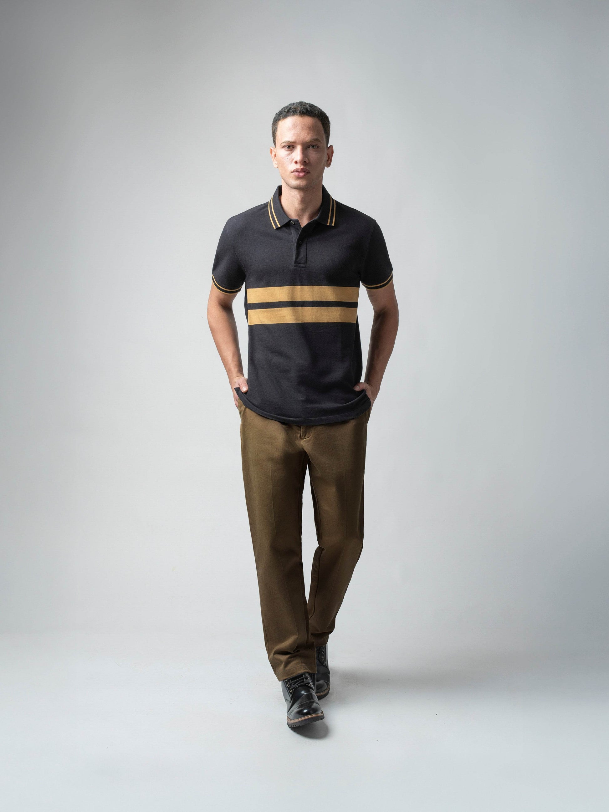 Black polo tshirt