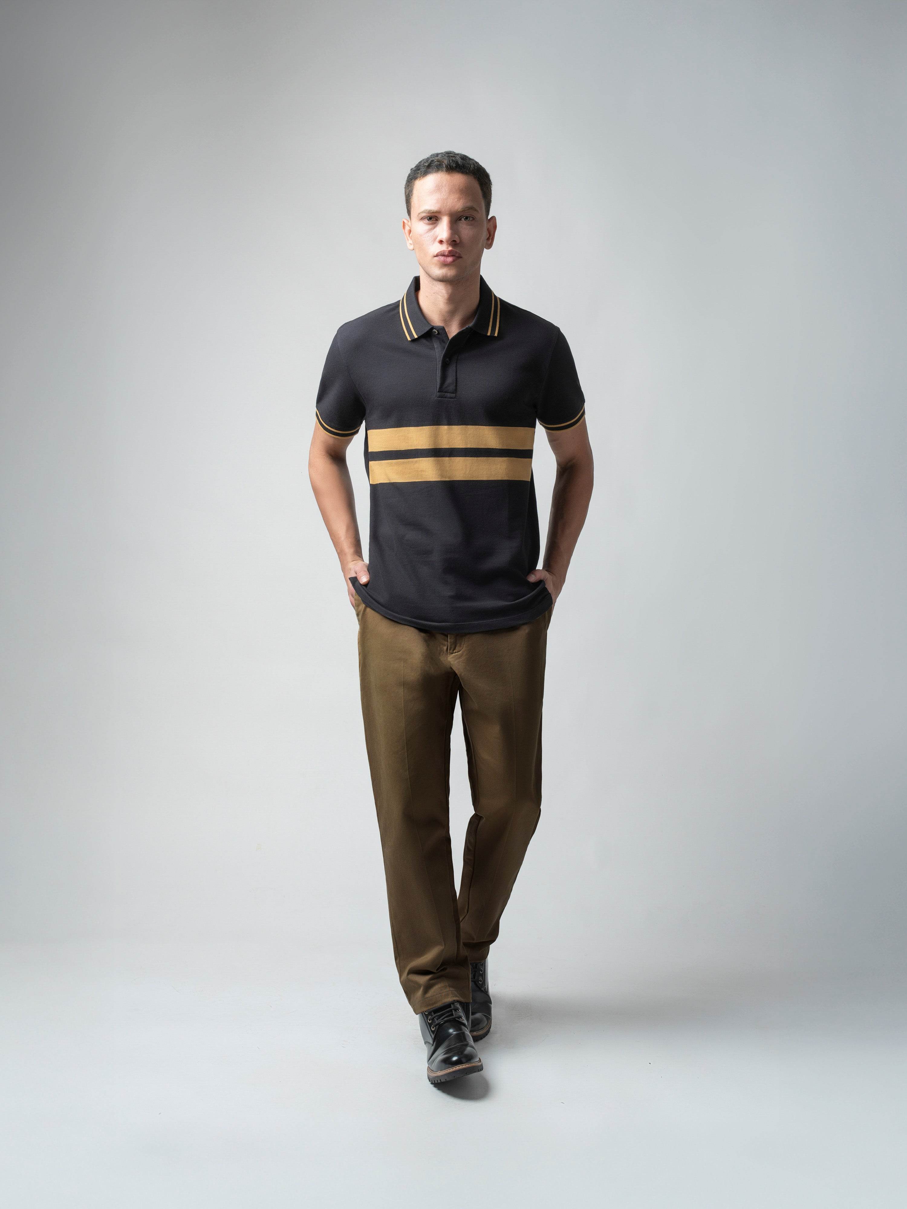 Black polo tshirt