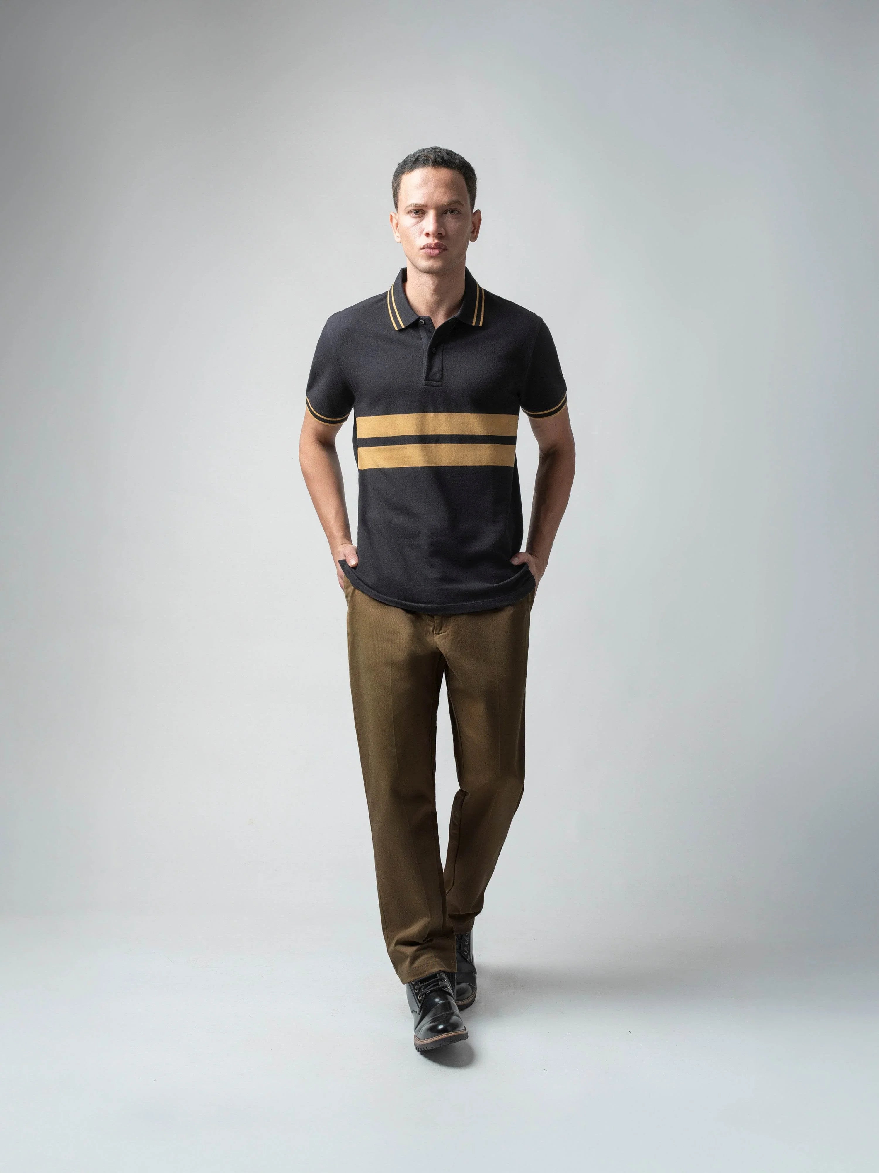 Black polo tshirt