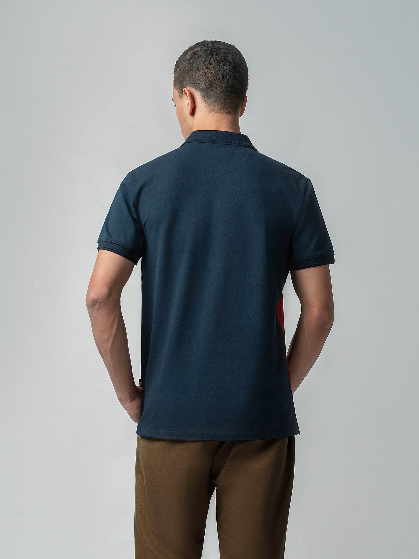 Navy blue polo tshirt for men