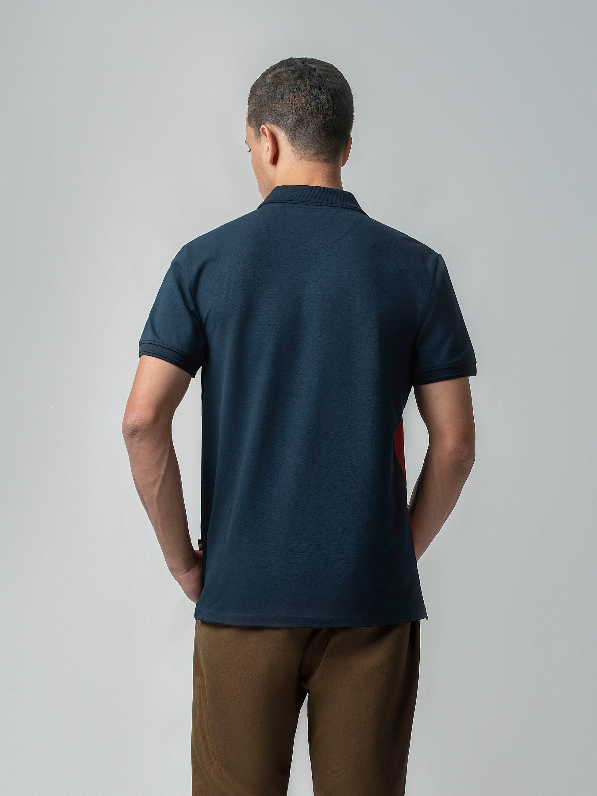 Navy blue polo tshirt for men