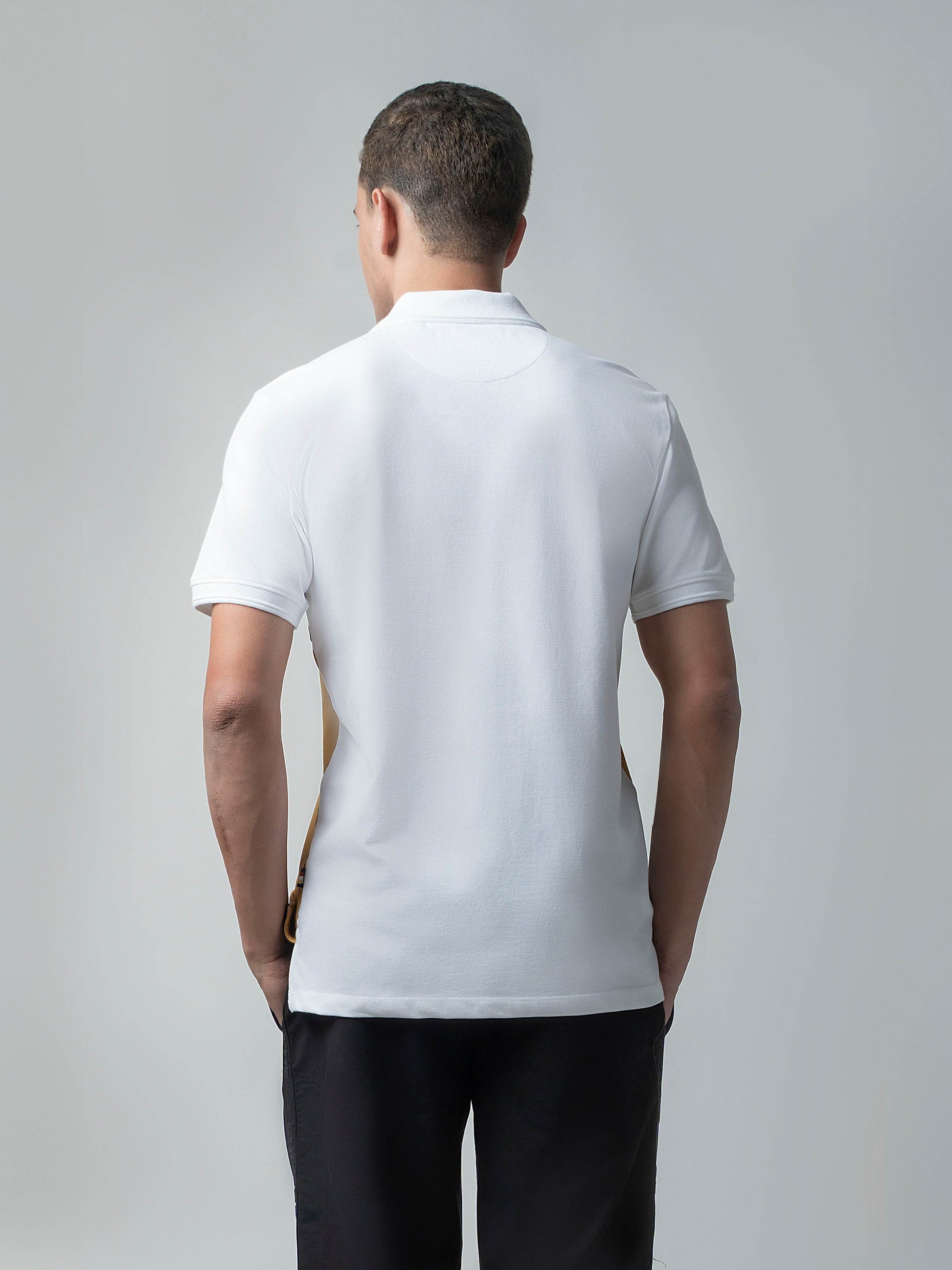 White polo tshirt for men