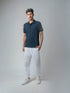 Navy blue polo tshirt for men
