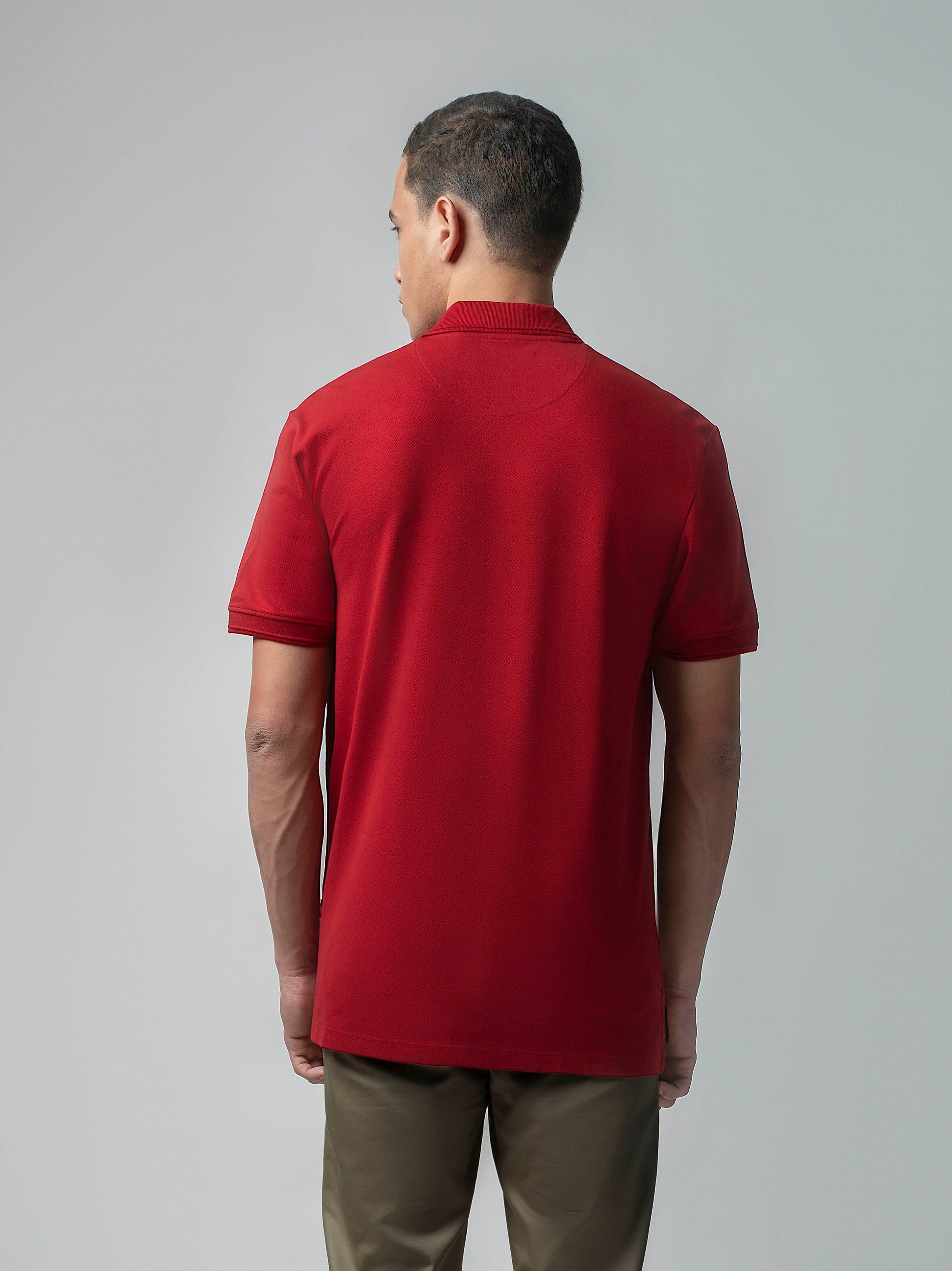 Red polo tshirt for men