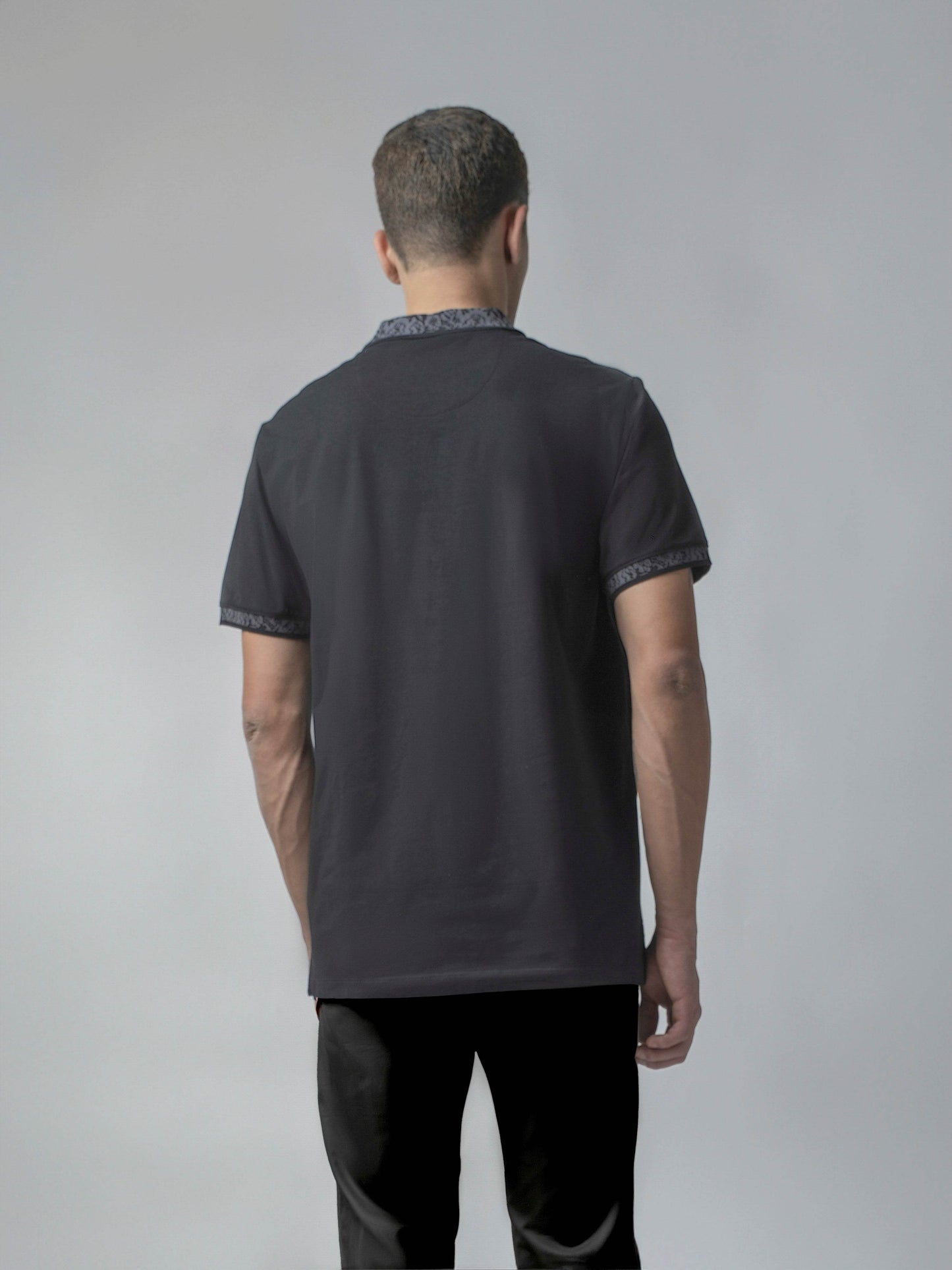 Black polo tshirt for men 
